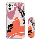 Kit Capa Personalizada + Suporte Celular Com Nome Abstrato 3