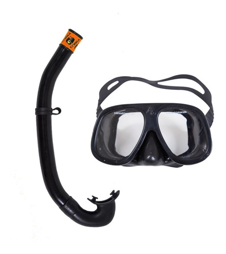 Kit Máscara Superpuma + Snorkel Caça Cobra - Top Pesca!