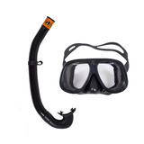 Kit Máscara Superpuma + Snorkel Caça Cobra - Top Pesca!