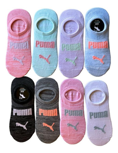 Pack 8 Calcetines Puma Invisible Originales Colores