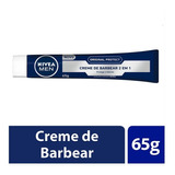 Creme De Barbear 2 Em 1 Nivea Men Original Protect 65g