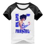 Camiseta Anime Fairy Tail Devil Slayer Gray Fulbuster