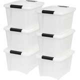 19qt Caja Cajon Organizador Plastico Resistente Transparente