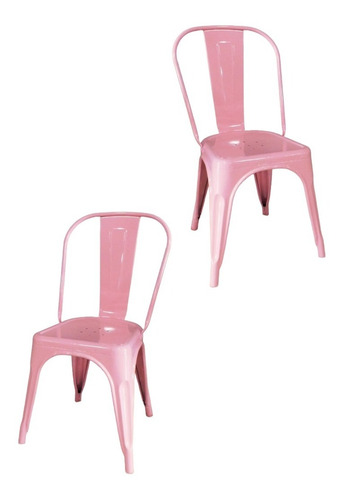 Silla De Comedor Sillas Tolix, Estructura Colores 2 Unidades