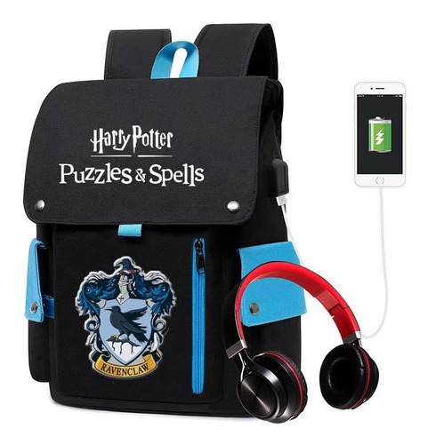 Mochilas Escolares De Harry Potter Con Puerto De Carga Usb