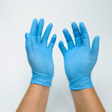 Guantes De Nitrilo Azul Caja X 100 Unidades Talles M L Y Xl 