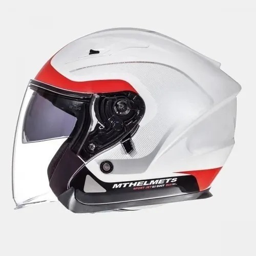 Casco Abierto Mt Helmets Doble Visor. Distribuidora Oeste