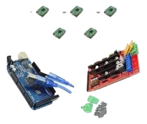 Kit Impressora 3d + Placa Compatível Arduino Mega + 5 A4988