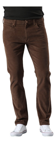 Pantalón Hombre Greensboro Regular Straight Cotelé Tabacco