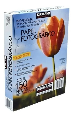 Papel Fotográfico Satinado Profesional Con 150 Hojas Carta