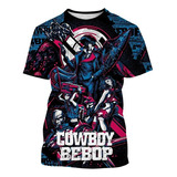 Lou Cowboy Bebop Imprime Camisetas Masculinas Y Femeninas