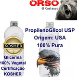 Glicerina Bidestilada Usp Kosher 10l + Propileno Usp 10l