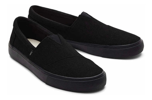 Alpargata Fénix Slip On Black/black Canvas Toms Caballero