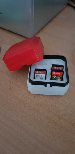 Caja Porta Juegos Nintendo Switch Cubo  Organizador 3d