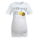 Camiseta De Manga Corta Honeybee Tops Para Mujer, Ropa De Em