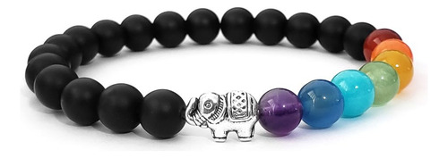 Pulseras Piedra Natural 7 Chakras Elefante 8mm Iconic Store