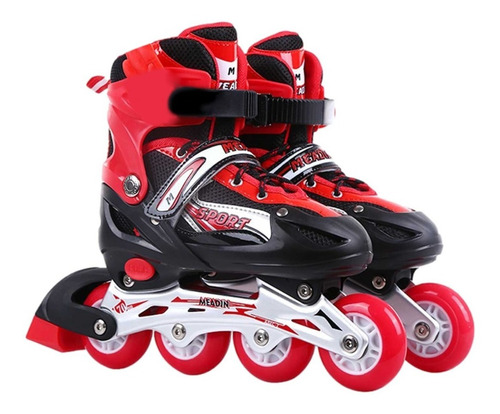 Patins Roller In-line 4 Rodas Silicone Ajustável 31 Ao 42