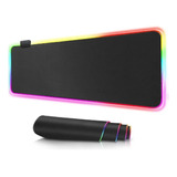 Mousepad Gamer Negro Rgb Xxl 90x40cm Antideslizante / Lhua