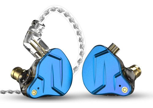 Audifono In-ear Kz Zsn Pro X Azul + Case