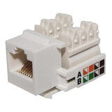 Jack Cat 5e Rj45 Conector Para Cable Red Hembra Utp Cober