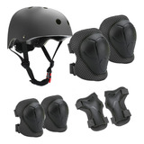 Casco Protector Infantil De 7 Piezas, Rodilleras, Conjun