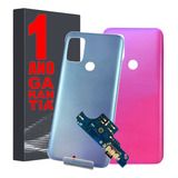 Tampa Fundo Para Moto G20 Xt2128 + Com Conector Carga Rápida