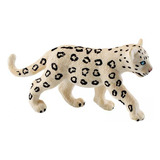 2 Estatueta De Leopardo Neve Leopardo Playset Modelo Animais
