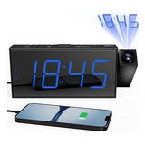Reloj Despertador Digital Con Proyector Para Dormitorio
