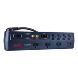 Apc 8-outlet Surge Protector 2770 Joules Con Teléfono, Dsl Y