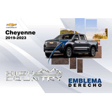 Emblema Derecho High Country Chevrolet Cheyenne 2019-2023