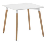 Mesa De Comedor Eames 70 X 70 Madera Nordica Bar Resto Ct