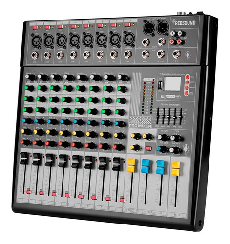 Mezcladora Audio Profesional 8canales Bluetooth Eq Usb Ak80s