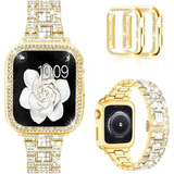  Correa Para Reloj Apple Watch Metalica S-dorado 45mm.