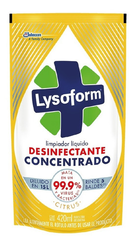 Limpiador Multiusos Recarga 420ml - Lysoform