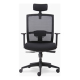 Silla Oficina Taylor Syncro Negro Con Cabecero Form