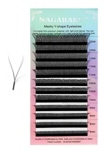 Cílios Nagaraku Y 0.07 D - Caixa Tamanho Único (variados)