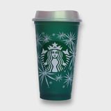 Vaso Reusable Caliente Starbucks Navidad 2023 Usa Snow Stars
