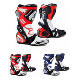 Jm Botas Moto Pista Forma Ice Pro Rojo Azul Proteccion