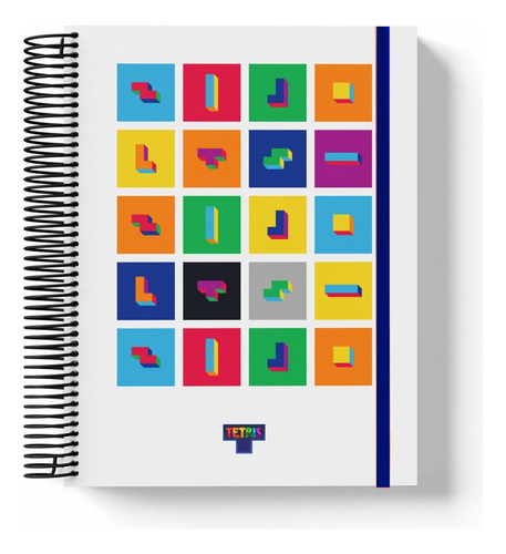 Cuaderno Tetris 16x21 Cms 96 Hjs Rayadas 80g C/ Elástico Fw