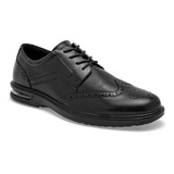 Zapato Vestir Flexi 417702 Para Hombre Color Negro E8