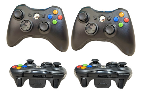 Dois Controles Para Xbox 360 Sem Fio Wireless Joystick