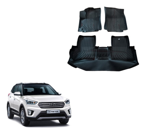 Kit De Tapetes Uso Rudo Hyundai Creta 2017-2020