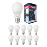 Kit 10 Lâmpada Led Bulbo 15w E27 6500k - Avant