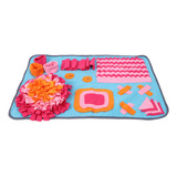 Slow Feeder Blanket Lint Pet Snuffle Mat Mini Pig Feeding