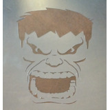 Stencil Plantilla Hulk 12cm X 15cm También Personalizados 