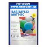 Papel Kenford Jet Barita Flex Matt-rc 4x6 100hojas Color Blanco