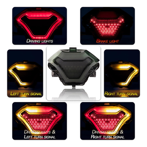 Luces Traseras De Freno De Motocicleta Para Yamaha 108 Led