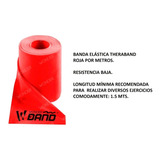 Banda Elástica Theraband Roja  1.5 Mts Resistencia Baja