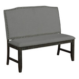 Furniture D66-b - Banco De Comedor, Color Gris