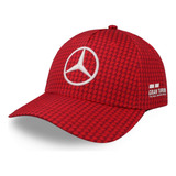 Gorra Mercedes Benz Mapf1 Lewis Col Driver Rojo Unitalla